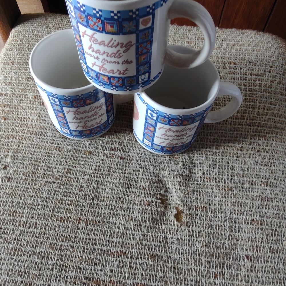 NEW!!! THREE MUGS FOR NURSES. 10 OZ EACH.